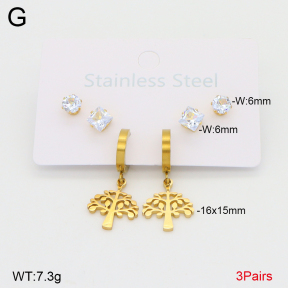 2E4005130ablb-698  Stainless Steel Earrings