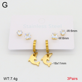 2E4005131ablb-698  Stainless Steel Earrings