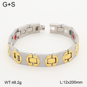 2B2005804aima-763  Titanium  Stainless Steel Bracelet