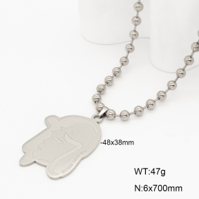2N2009016bbov-741  Stainless Steel Necklace