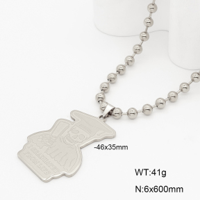 2N2009020bbov-741  Stainless Steel Necklace