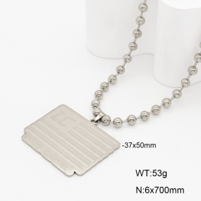 2N2009040bbov-741  Stainless Steel Necklace