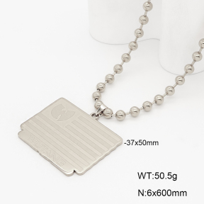 2N2009042bbov-741  Stainless Steel Necklace