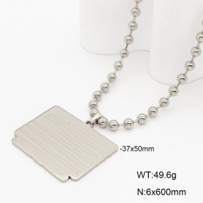 2N2009045bbov-741  Stainless Steel Necklace