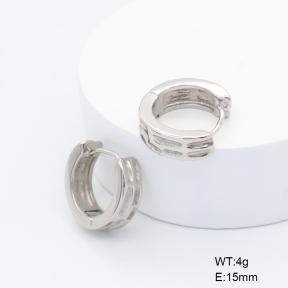 6E2007457bhva-106D  316 SS,Handmade Polished  Stainless Steel Earrings