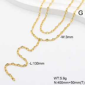 6N2005250vhha-908  14K PVD  Stainless Steel Necklace