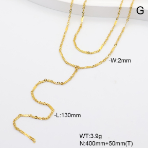 6N2005256abol-908  14K PVD  Stainless Steel Necklace