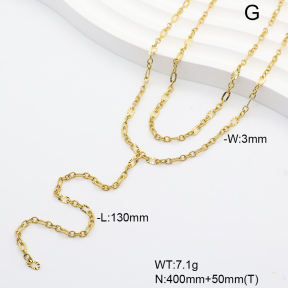 6N2005264vhha-908  14K PVD  Stainless Steel Necklace