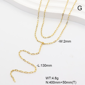 6N2005266abol-908  14K PVD  Stainless Steel Necklace