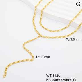 6N2005268vhha-908  14K PVD  Stainless Steel Necklace