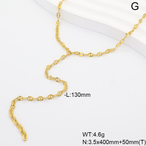 6N2005272vbpb-908  14K PVD  Stainless Steel Necklace