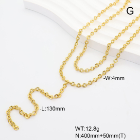 6N2005276bhia-908  14K PVD  Stainless Steel Necklace