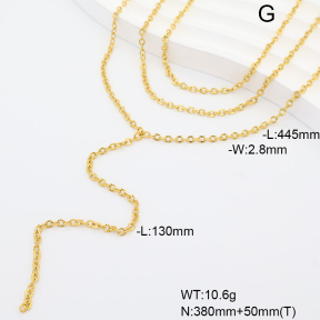 6N2005284bhva-908  14K PVD  Stainless Steel Necklace