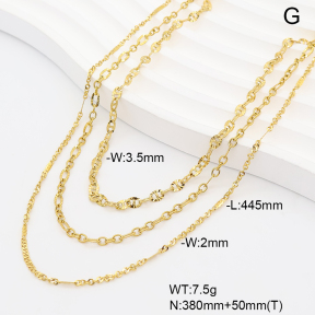 6N2005298ahjb-908  14K PVD  Stainless Steel Necklace