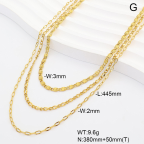 6N2005300bhia-908  14K PVD  Stainless Steel Necklace