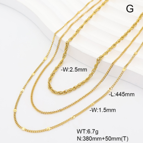 6N2005306vhha-908  14K PVD  Stainless Steel Necklace