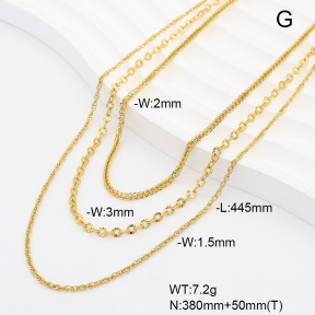 6N2005308vhha-908  14K PVD  Stainless Steel Necklace