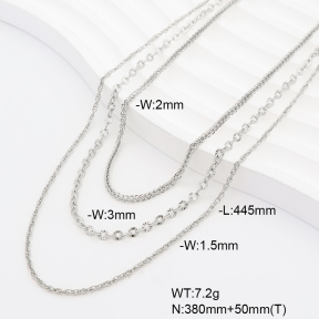 6N2005309vbpb-908  Stainless Steel Necklace
