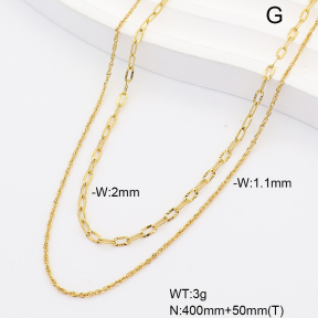 6N2005314abol-908  14K PVD  Stainless Steel Necklace