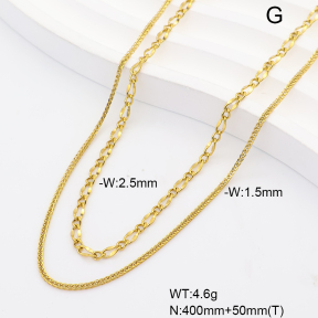 6N2005316bhva-908  14K PVD  Stainless Steel Necklace