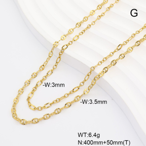 6N2005322vhha-908  14K PVD  Stainless Steel Necklace