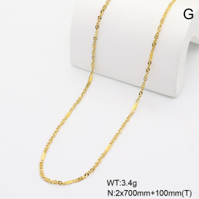 6WC000034bbml-908  14K PVD  Stainless Steel Waist Chain
