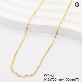 6WC000042vbmb-908  14K PVD  Stainless Steel Waist Chain