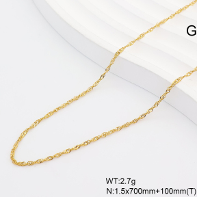 6WC000050vbnb-908  14K PVD  Stainless Steel Waist Chain