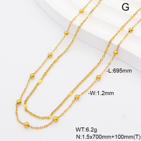 6WC000060bhva-908  18K PVD  Stainless Steel Waist Chain