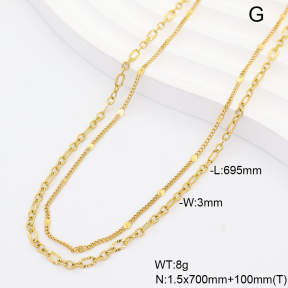 6WC000062bhia-908  14K PVD  Stainless Steel Waist Chain