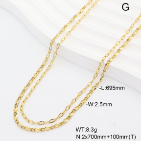 6WC000068bhia-908  14K PVD  Stainless Steel Waist Chain