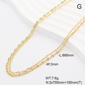 6WC000072bhia-908  14K PVD  Stainless Steel Waist Chain