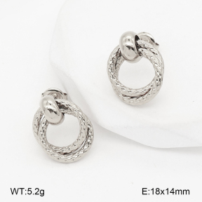 2E2007206bbov-775  Stainless Steel Earrings