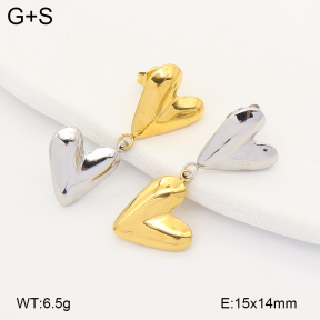 2E2007216bhbl-775  Stainless Steel Earrings