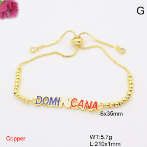 F6B407103ablb-L017  Fashion Copper Bracelet