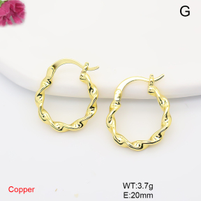 F6E200915baka-L017  Fashion Copper Earrings