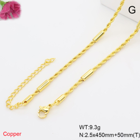 F6N201299baka-L002  Fashion Copper Necklace