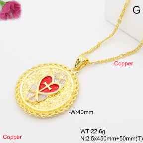 F6N201317vbnb-L002  Fashion Copper Necklace