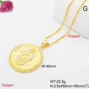 F6N201318vbnb-L002  Fashion Copper Necklace