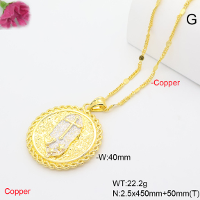 F6N201319vbnb-L002  Fashion Copper Necklace