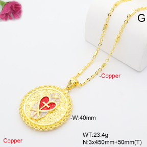 F6N201323vbnl-L002  Fashion Copper Necklace