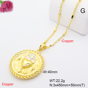 F6N201330vbnl-L002  Fashion Copper Necklace