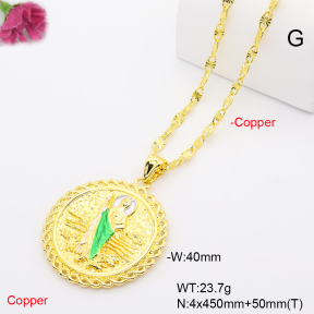F6N201334bbov-L002  Fashion Copper Necklace