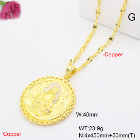 F6N201335bbov-L002  Fashion Copper Necklace