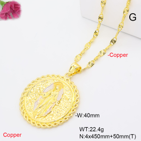 F6N201336bbov-L002  Fashion Copper Necklace