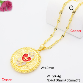 F6N201337bbov-L002  Fashion Copper Necklace