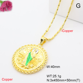 F6N201340abol-L002  Fashion Copper Necklace