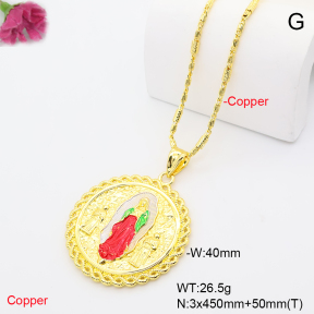 F6N201343abol-L002  Fashion Copper Necklace