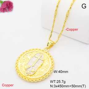 F6N201345abol-L002  Fashion Copper Necklace