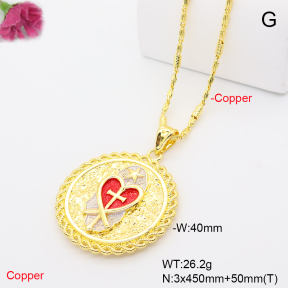 F6N201346abol-L002  Fashion Copper Necklace